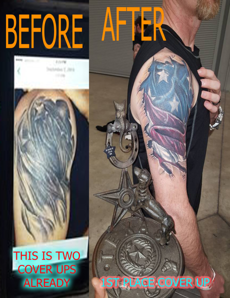 Tattoo Cover Up That Turns Tribal Tattoo Into An Amazing Halfsleeve  Geometric Tattoo  Cover up tattoos Cover tattoo Cover up tattoos for men