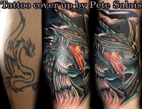 Best Tattoo Cover Up Texas Arlington -Pistol Pete's Tattoo Saloon