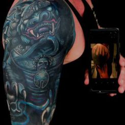 Custom tattoo cover-up by The Emperor of Cover-Ups, Arlington TX