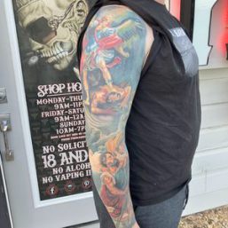 Custom tattoo cover-up by The Emperor of Cover-Ups, Arlington TX