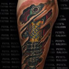 Custom tattoo by The Emperor of Cover-Ups, Arlington TX