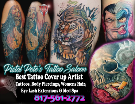 Custom tattoo by The Emperor of Cover-Ups, Arlington TX